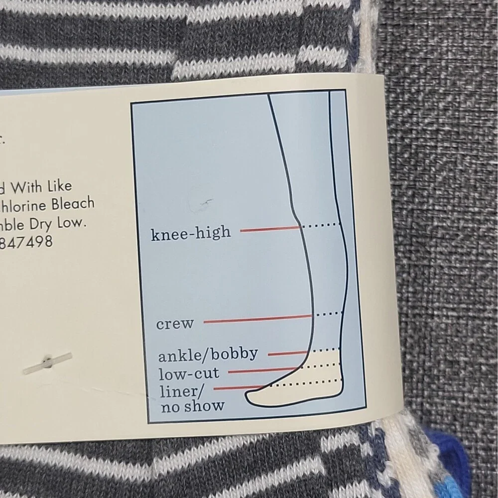 Cat & Jack Boys' 10pk Lightweight Striped Ankle Socks Size Large 3-10